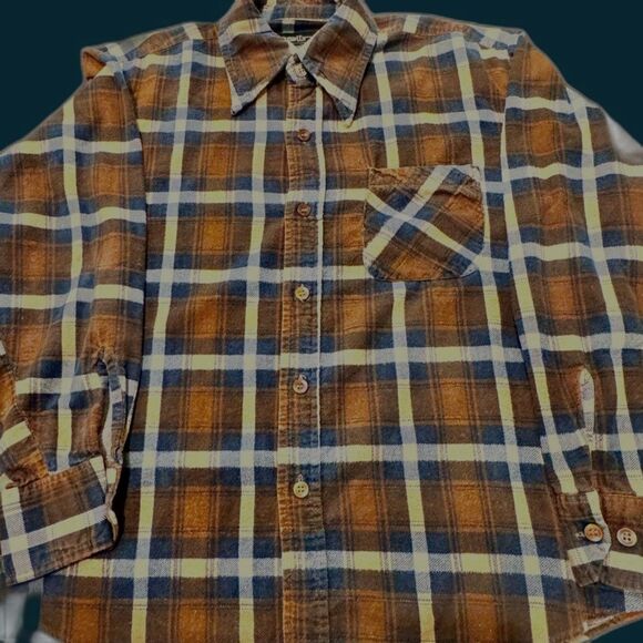 Vintage Cellini flannel XL size, 100% cotton, made in Taiwan R.O.C. WPL tag. - Picture 4 of 9